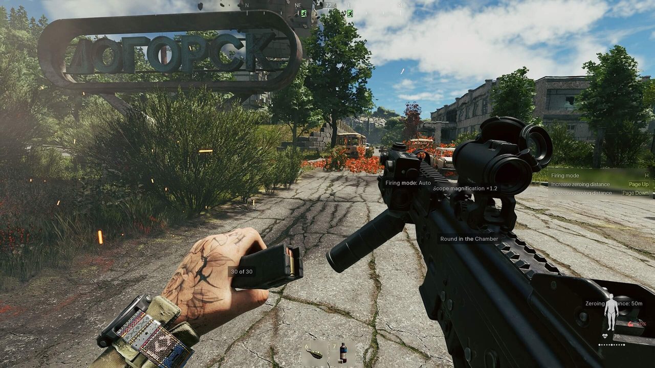 Active Matter operative checking equipment on a deserted city street
